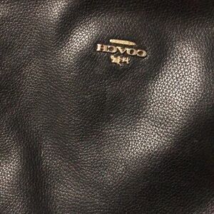 Coach Black Pebbled Leather Bag